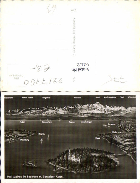 531172, Mainau Island in Lake Constance, Constance, Bird View