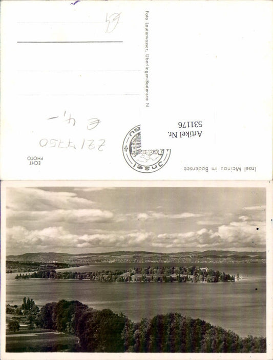 531176, Photo postcard of Mainau Island in Lake Constance, Constance