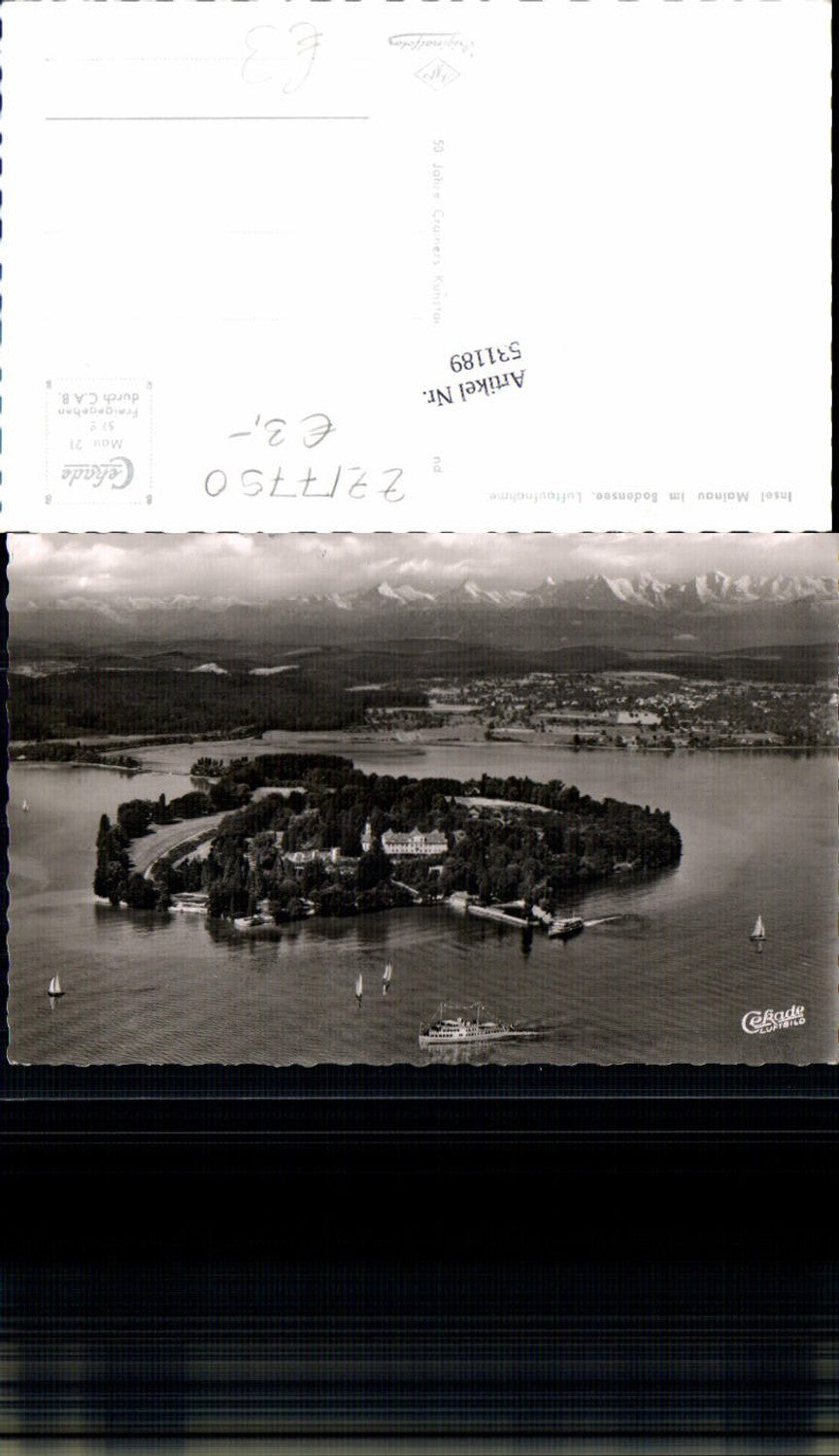 531189,Insel Mainau im Bodensee Konstanz Fliegeraufnahme Cekade Luftbild