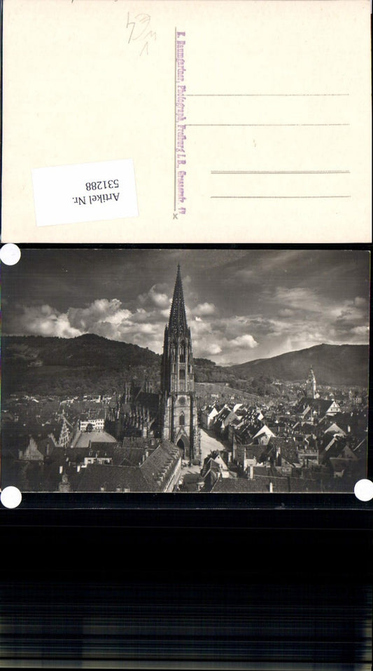 531288, Photo Ak Freiburg i. Breisgau View of the Church Cathedral pub E. Baumgartner