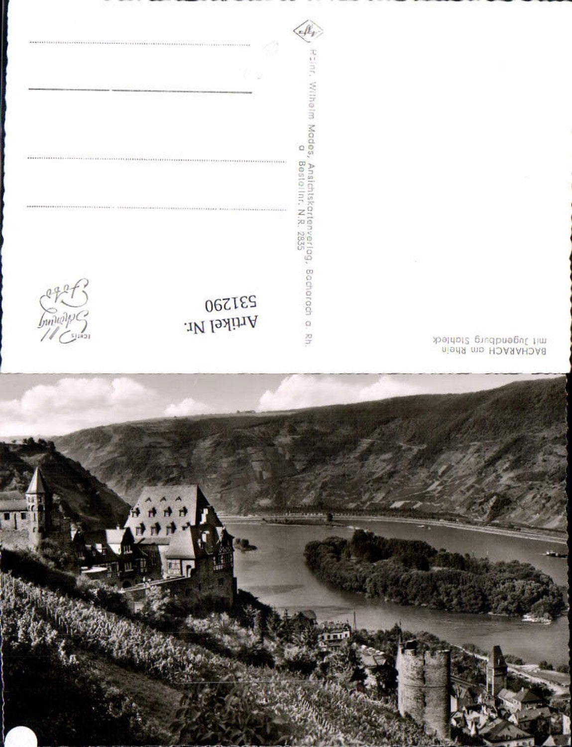 531290,Foto Ak Bacharach a. Rhein Jugendburg Stahleck