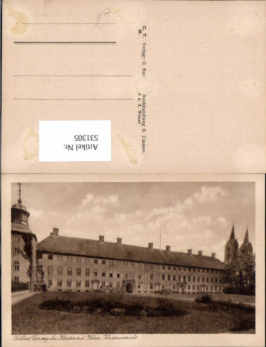 531305,Schloss Corvey b. Höxter a. d. Weser Vorderansicht