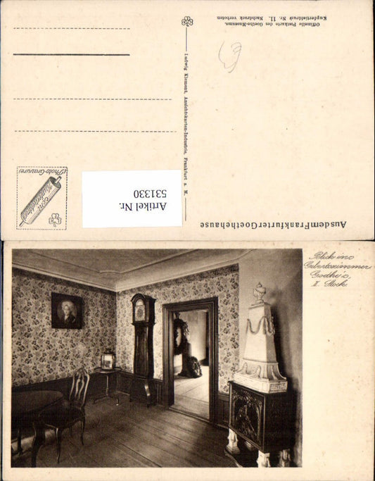 531330,Frankfurt Main Goethehaus Goethe Geburtszimmer Kamin