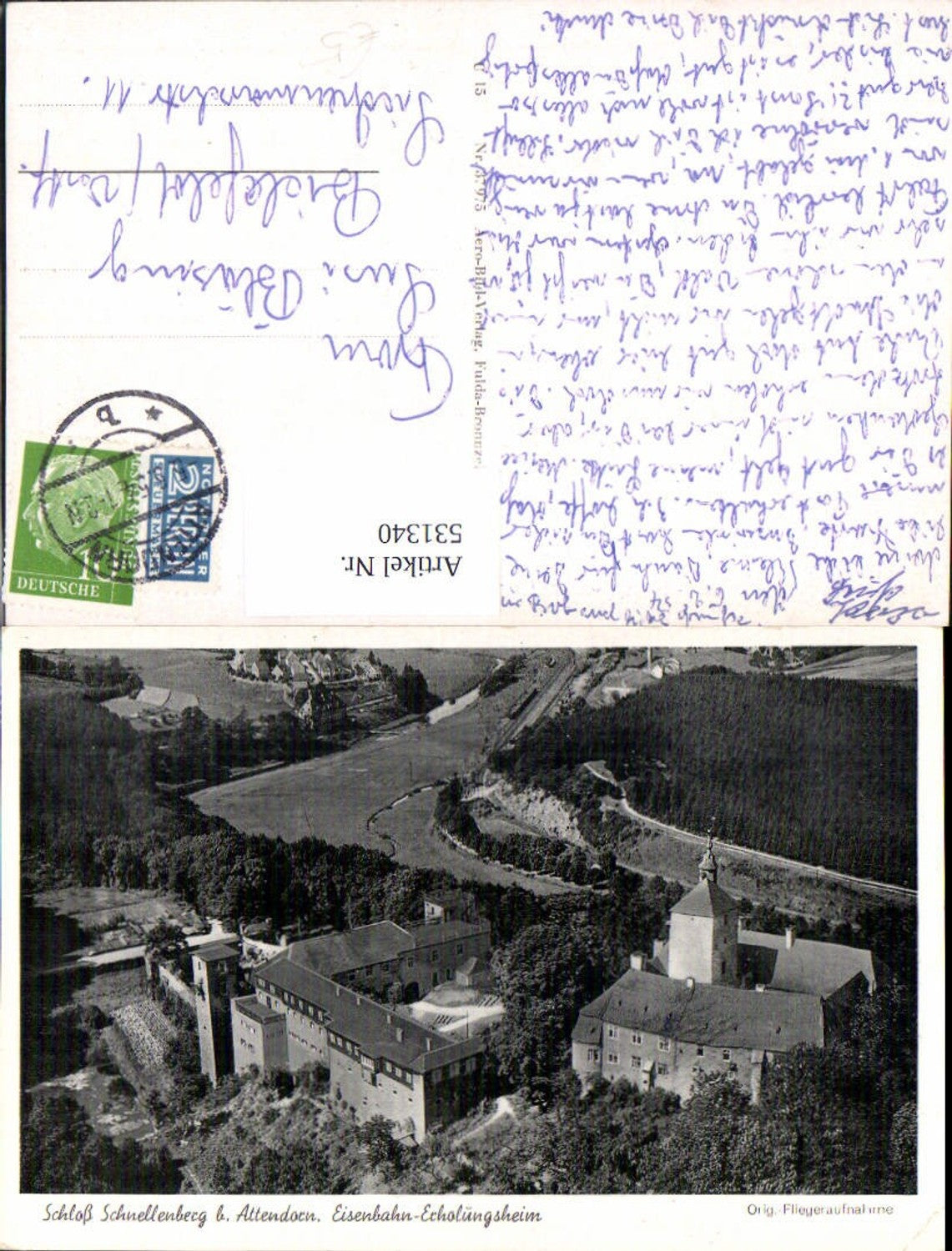 531340,Schloss Schnellenberg b. Attendorn Fliegeraufnahme