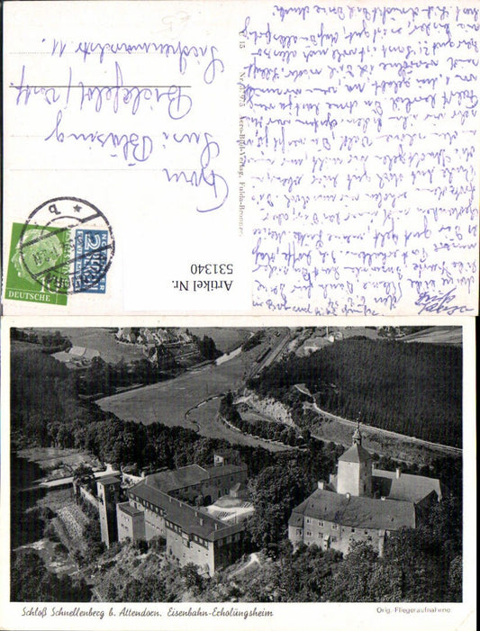 531340,Schloss Schnellenberg b. Attendorn Fliegeraufnahme