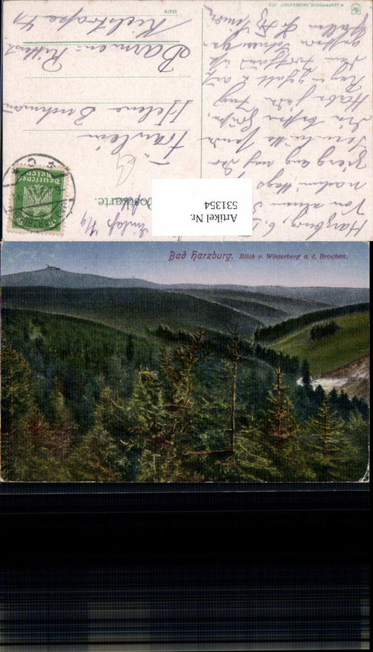 531354,Bad Harzburg Blick Winterberg a. d. Brocken
