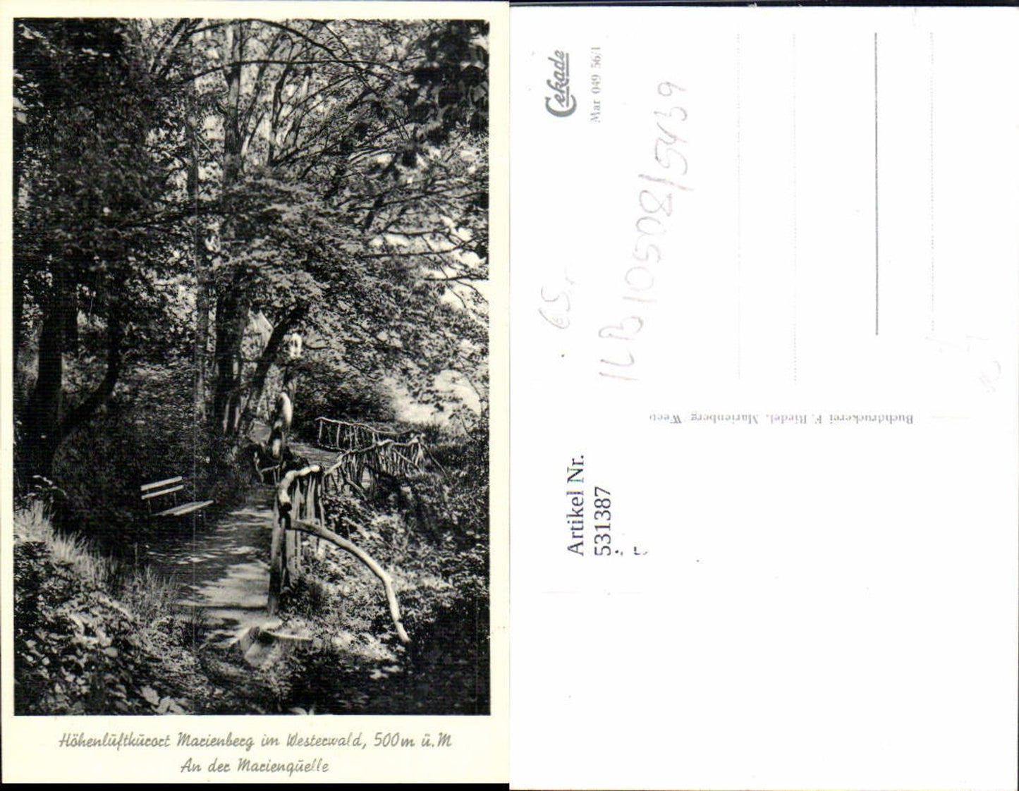 531387,Bad Marienberg im Westerwald Marienquelle