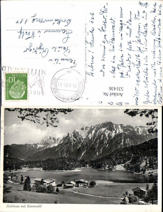531436,Lautersee m. Karwendel Mittenwald