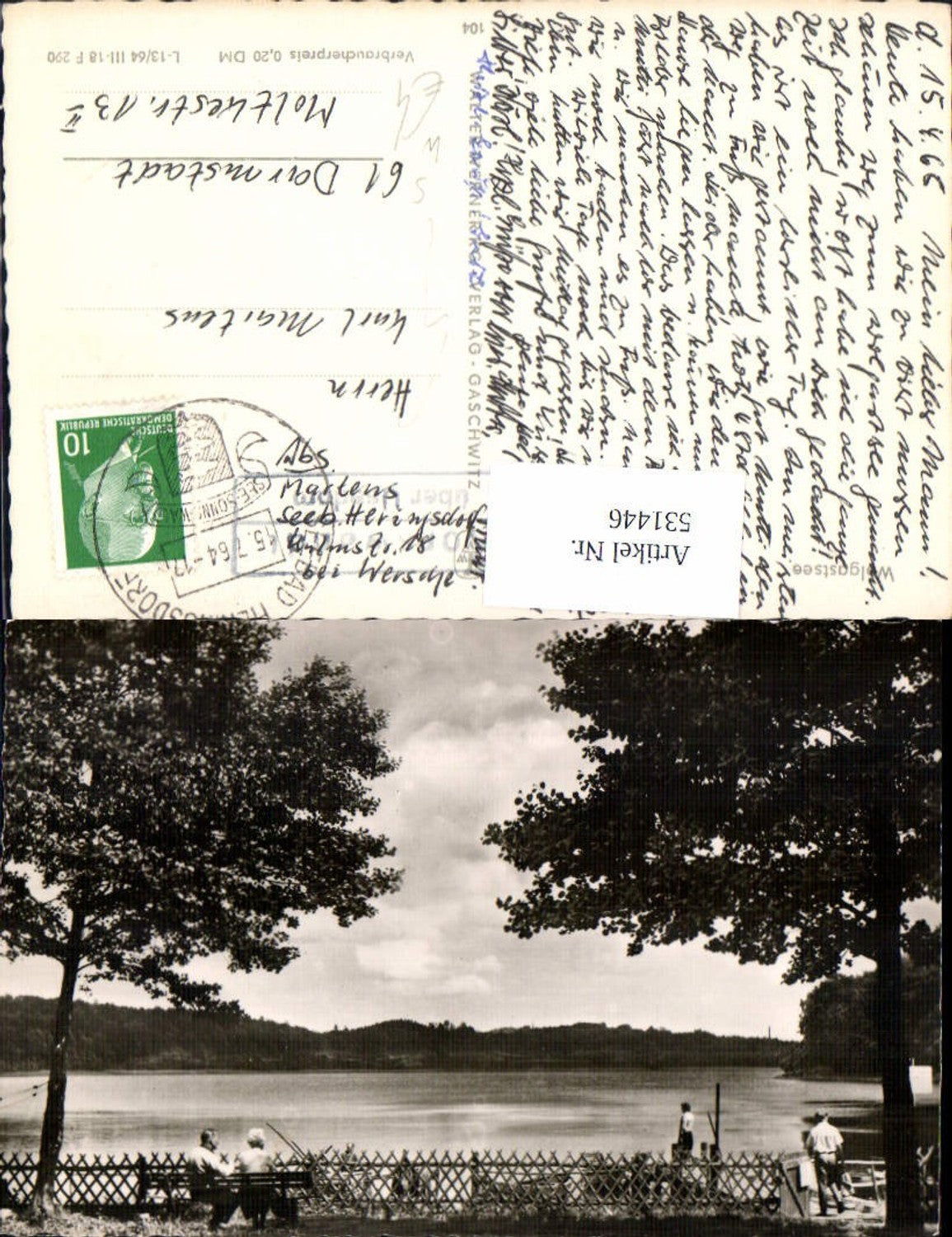 531446,Wolgastsee Stempel Korswandt über Usedom