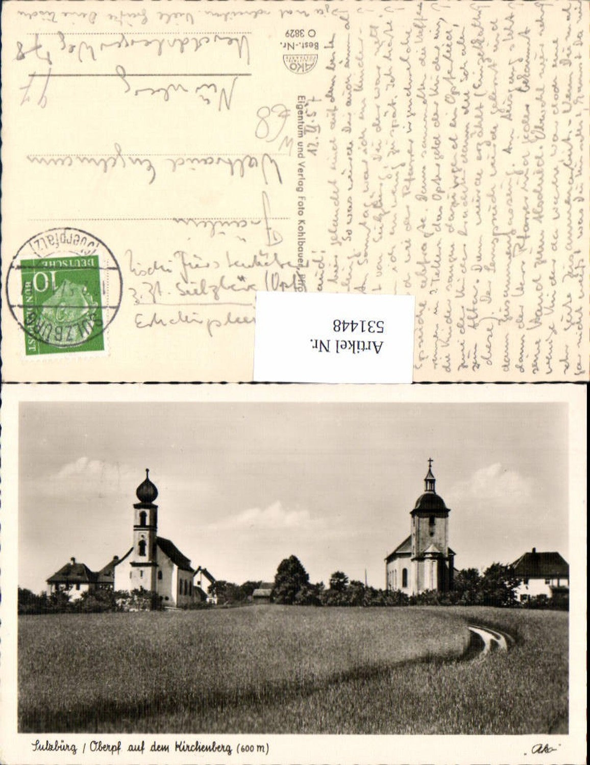 531448,Sulzbürg Oberpfalz a. d. Kirchenberg Kirchen Mühlhausen
