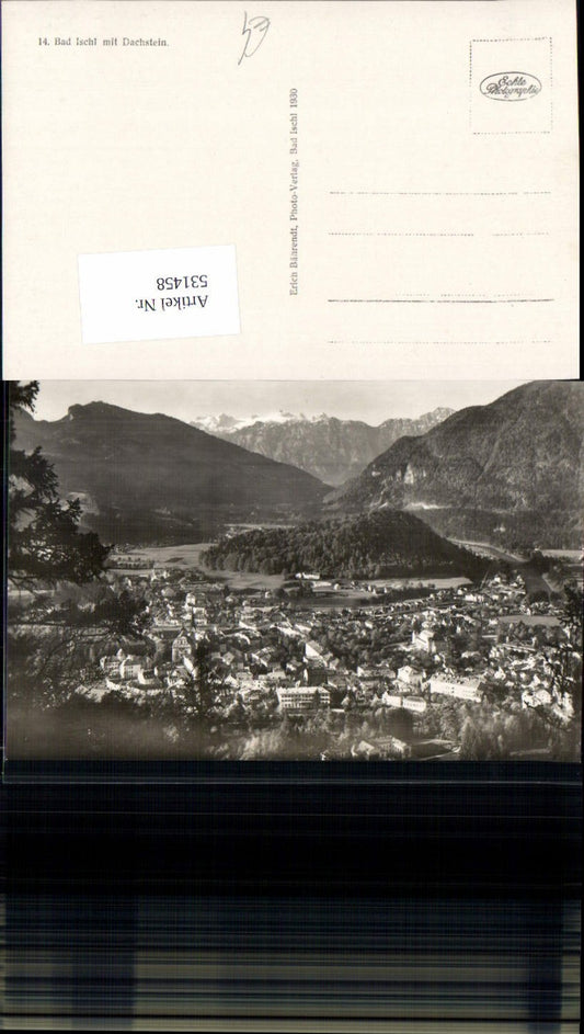 531458,Foto-AK Bad Ischl mit Dachstein pub Bährendt 14