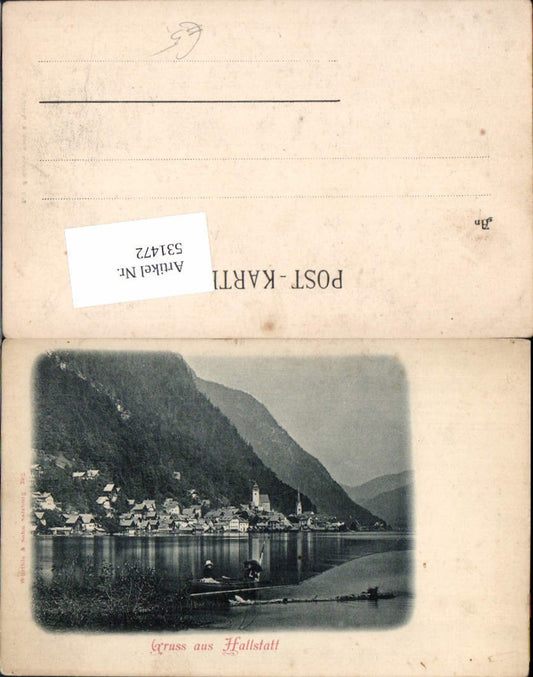 531472,Gruss aus Hallstatt pub Würthle Co. 392