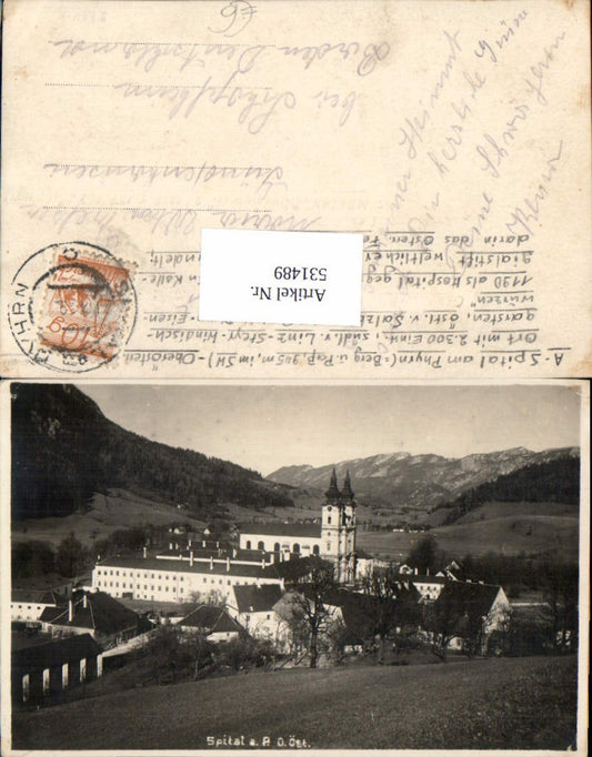 531489,tolle Foto-AK Spital am Pyhrn Ortspartie