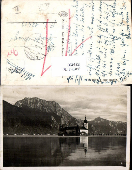 531490,Gmunden am Traunsee Schloss Ort Orth Feldpost Nachgebühr nachporto