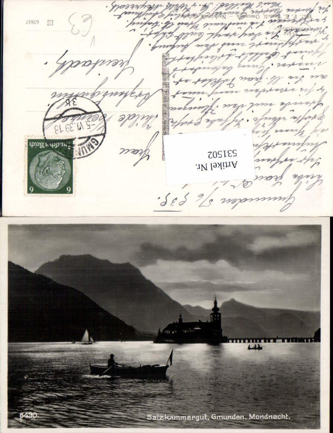 531502,Foto-AK Salzkammergut Gmunden Traunsee Schloss Ort Orth pub Brandt 5430