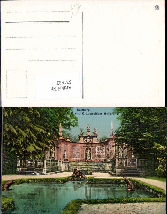 531583,Salzburg Stadt Hellbrunn Lustschloss