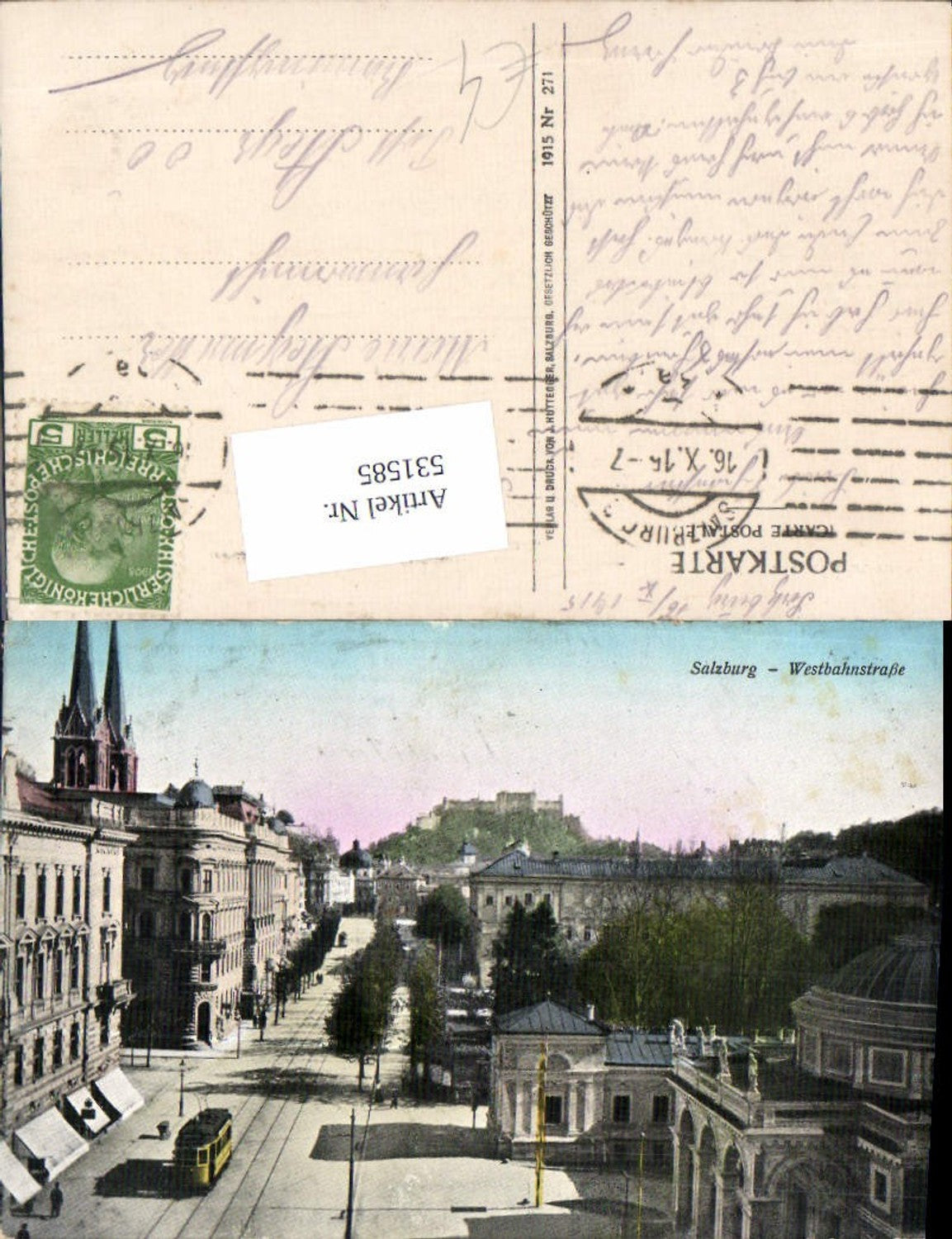 531585,Salzburg Stadt Westbahnstraße Straßenpartie Straßenansicht