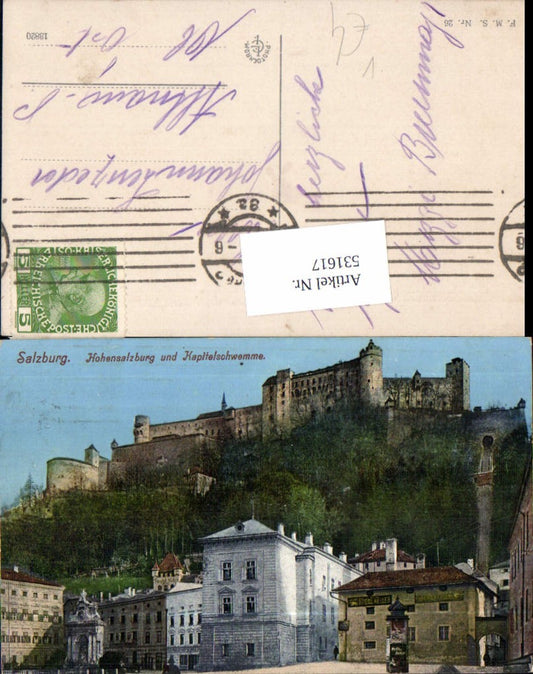 531617,Salzburg Stadt Hohensalzburg und Kapitelschwemme pub F.M.S. 26