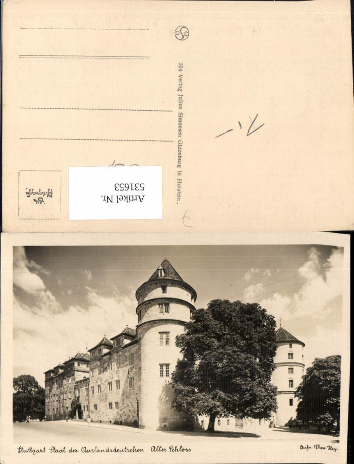 531653,Stuttgart Altes Schloss pub Theo Heep