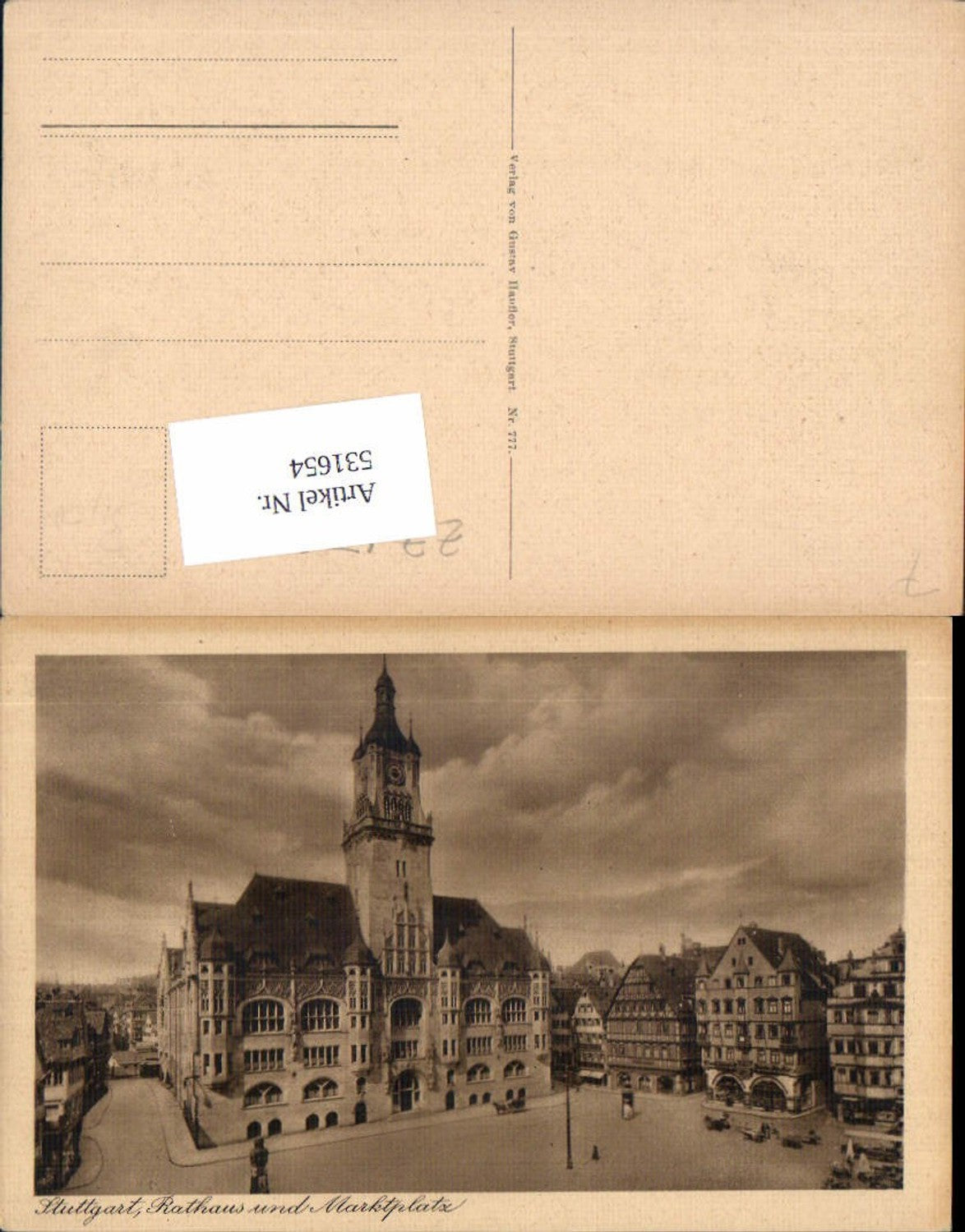 531654, Stuttgart Town Hall Market Square