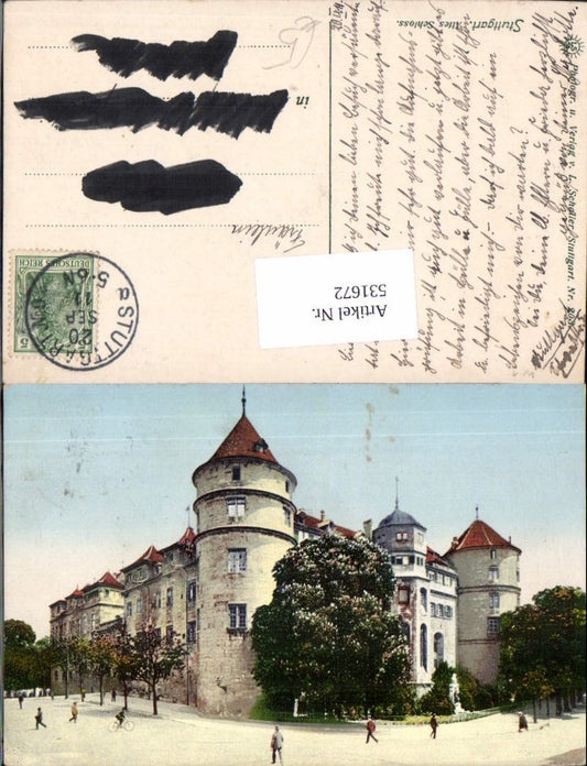 531672, Stuttgart Old Castle great postcard