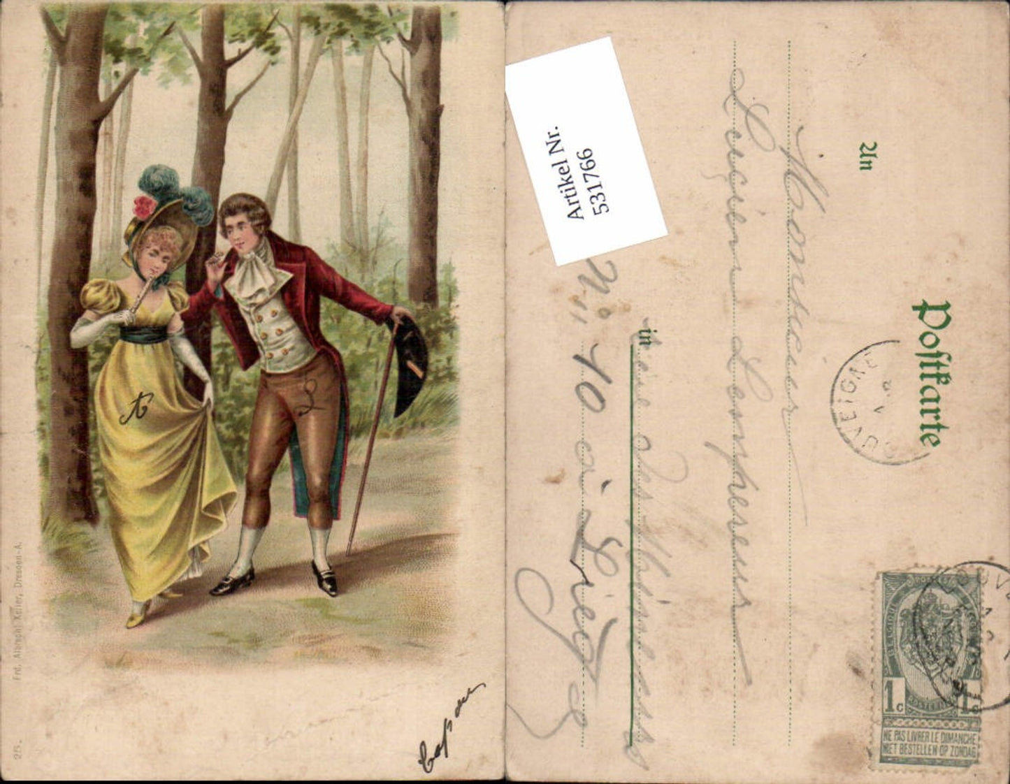 531766,Künstler Litho Frau Liebe Paar hut Mode Gehstock