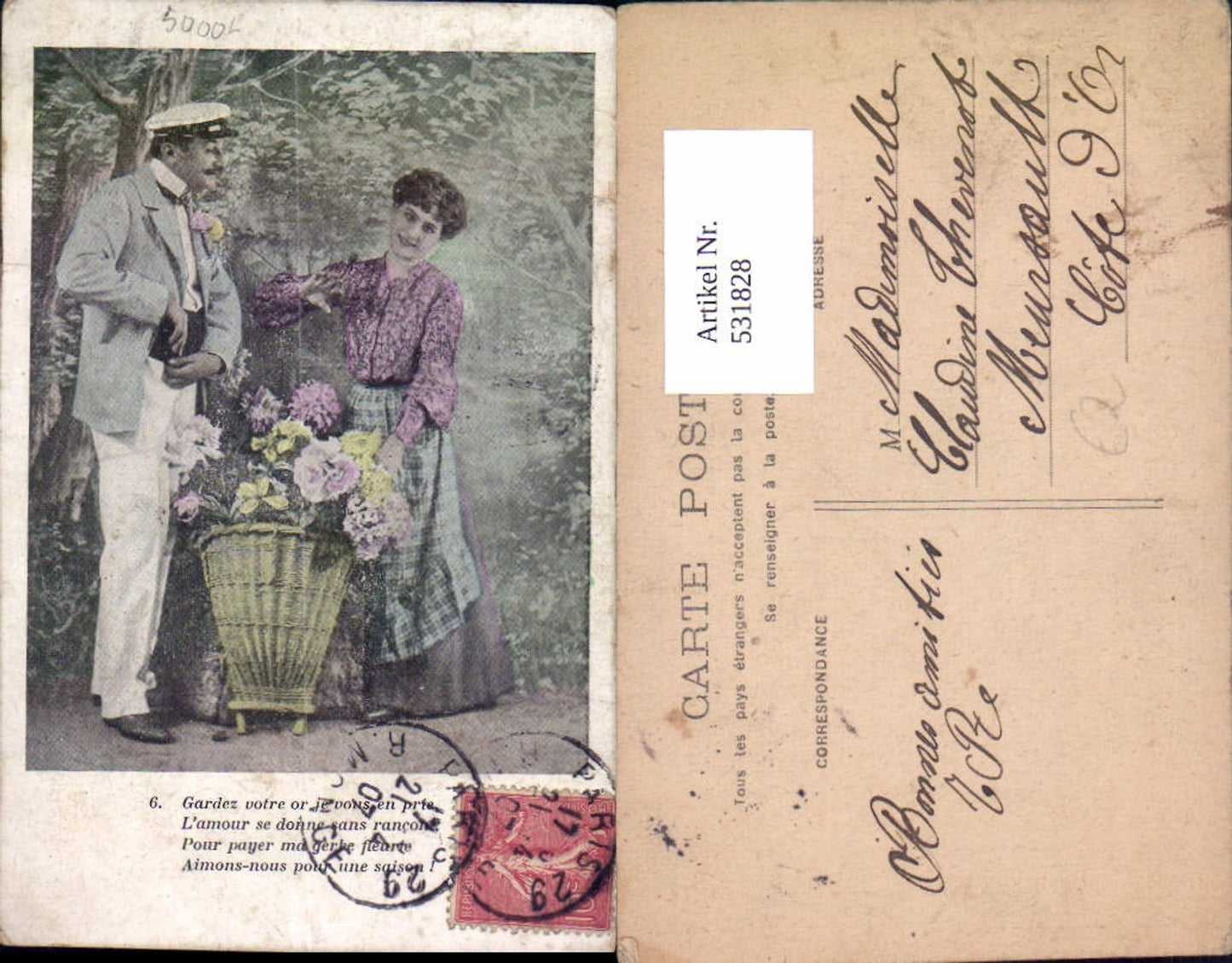 531828,Frau Liebe Paar Blumen