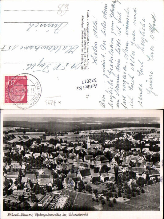 532017, Aerial photograph of Pfalzgrafenweiler near Freudenstadt in the Black Forest