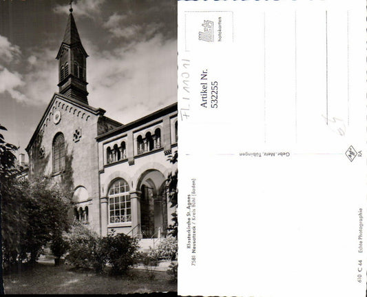 532255, Neusatzeck Neusatz Kreis Bühl Baden St. Agnes Church Lk Rastatt