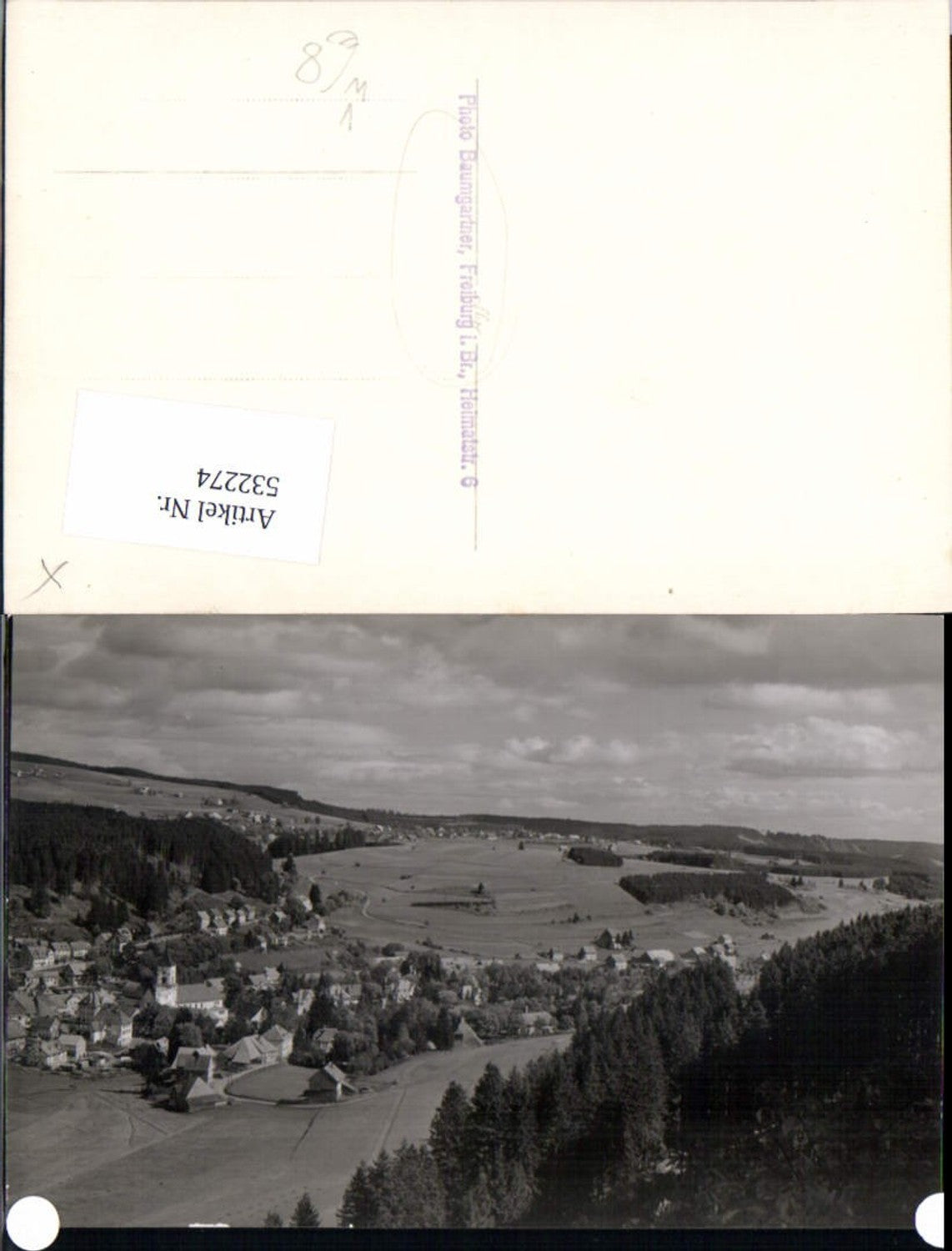 532274,Photograph E. Baumgartner Freiburg im Breisgau Umgebung Foto-AK
