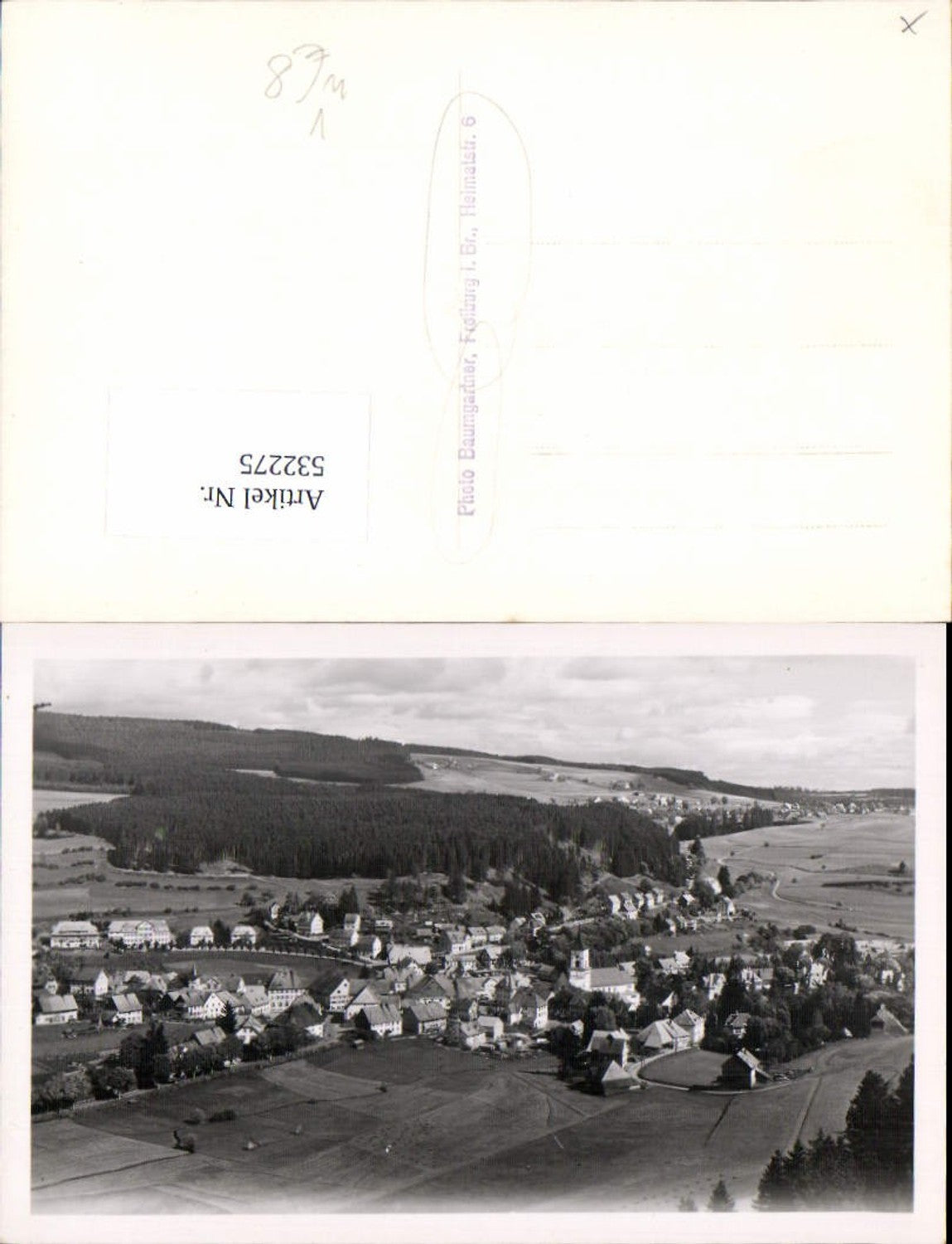 532275,Photograph E. Baumgartner Freiburg im Breisgau Umgebung Foto-AK