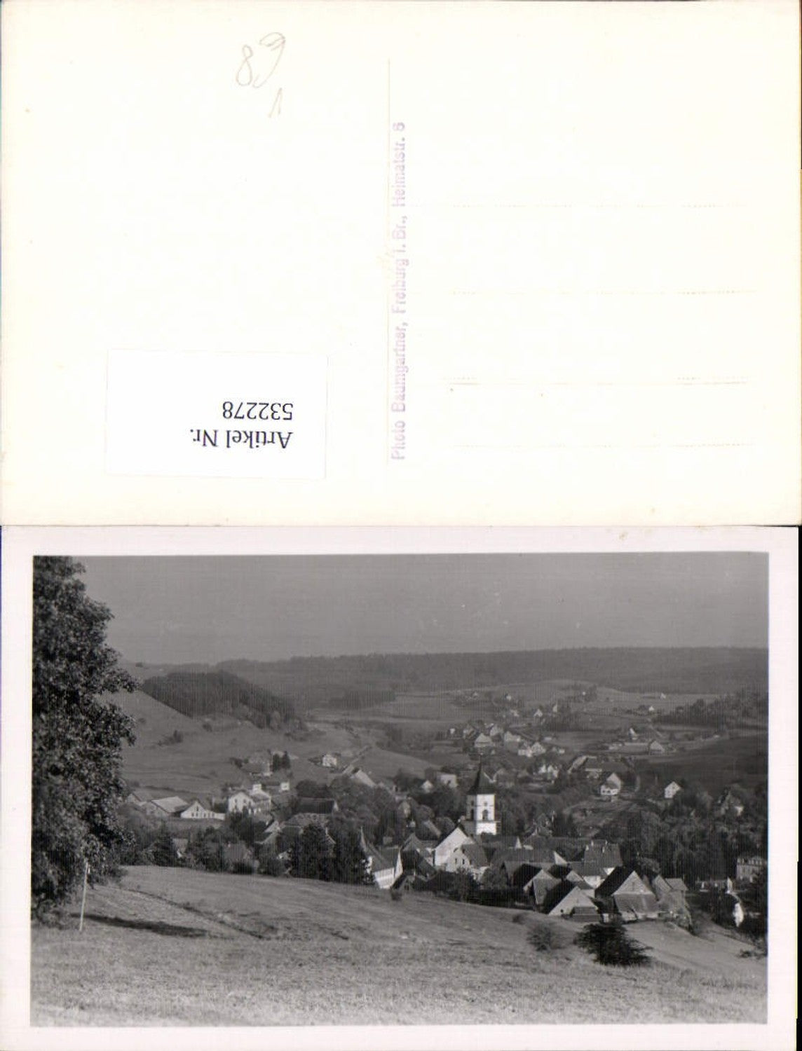 532278,Photograph E. Baumgartner Freiburg im Breisgau Umgebung Foto-AK