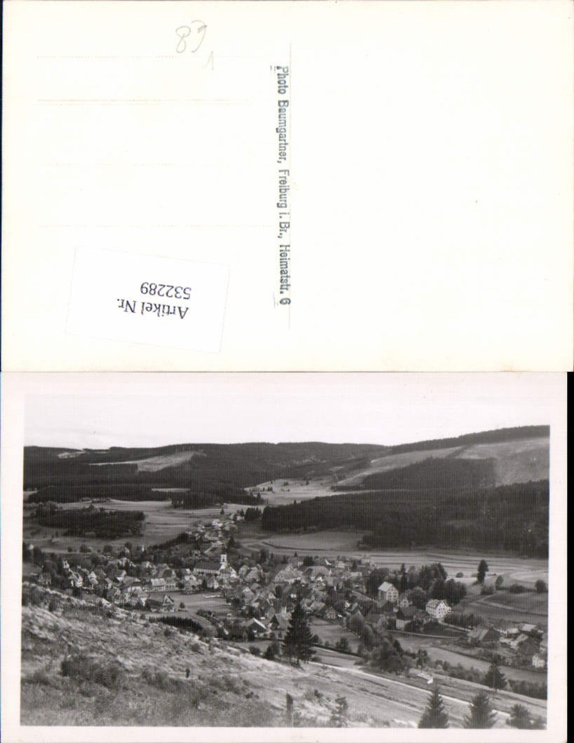 532289,Photograph E. Baumgartner Freiburg im Breisgau Umgebung Foto-AK