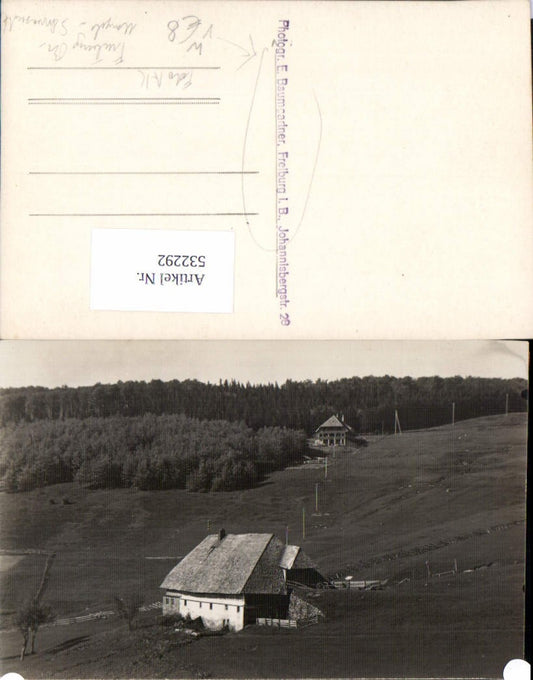 532292, Photograph E. Baumgartner Freiburg im Breisgau area Photo postcard