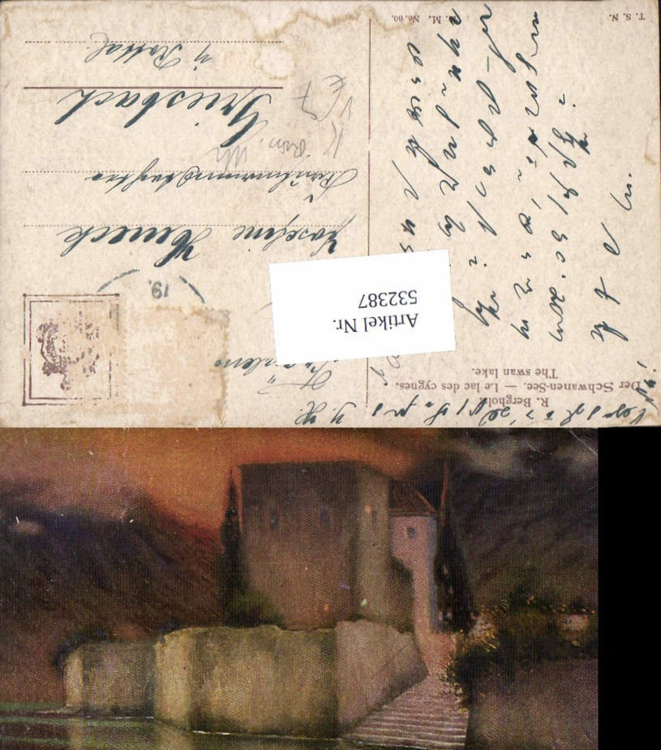 532387,R. Bergholz Schwanen See pub Theo Stroefer Russische Meister 60