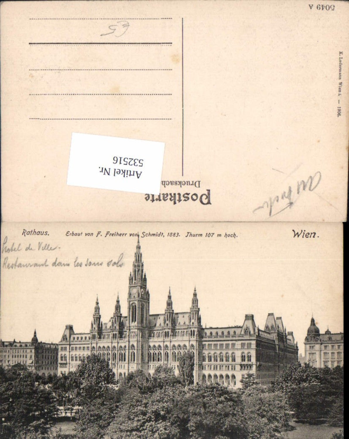 Alte Ansichtskarte – Old Postcard