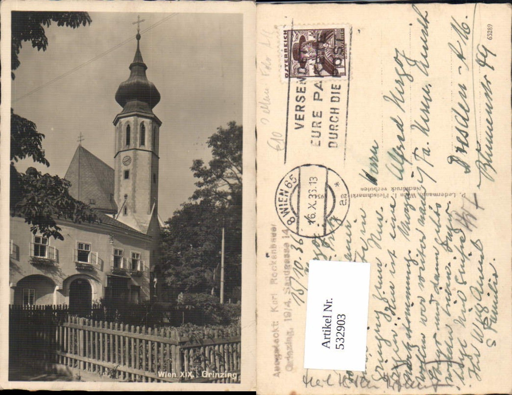 Alte Ansichtskarte – Old Postcard