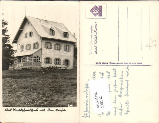 533132,seltene Foto-AK Waldschmidthaus Spiegelau Grafenau Freyung pub Roedel Karte