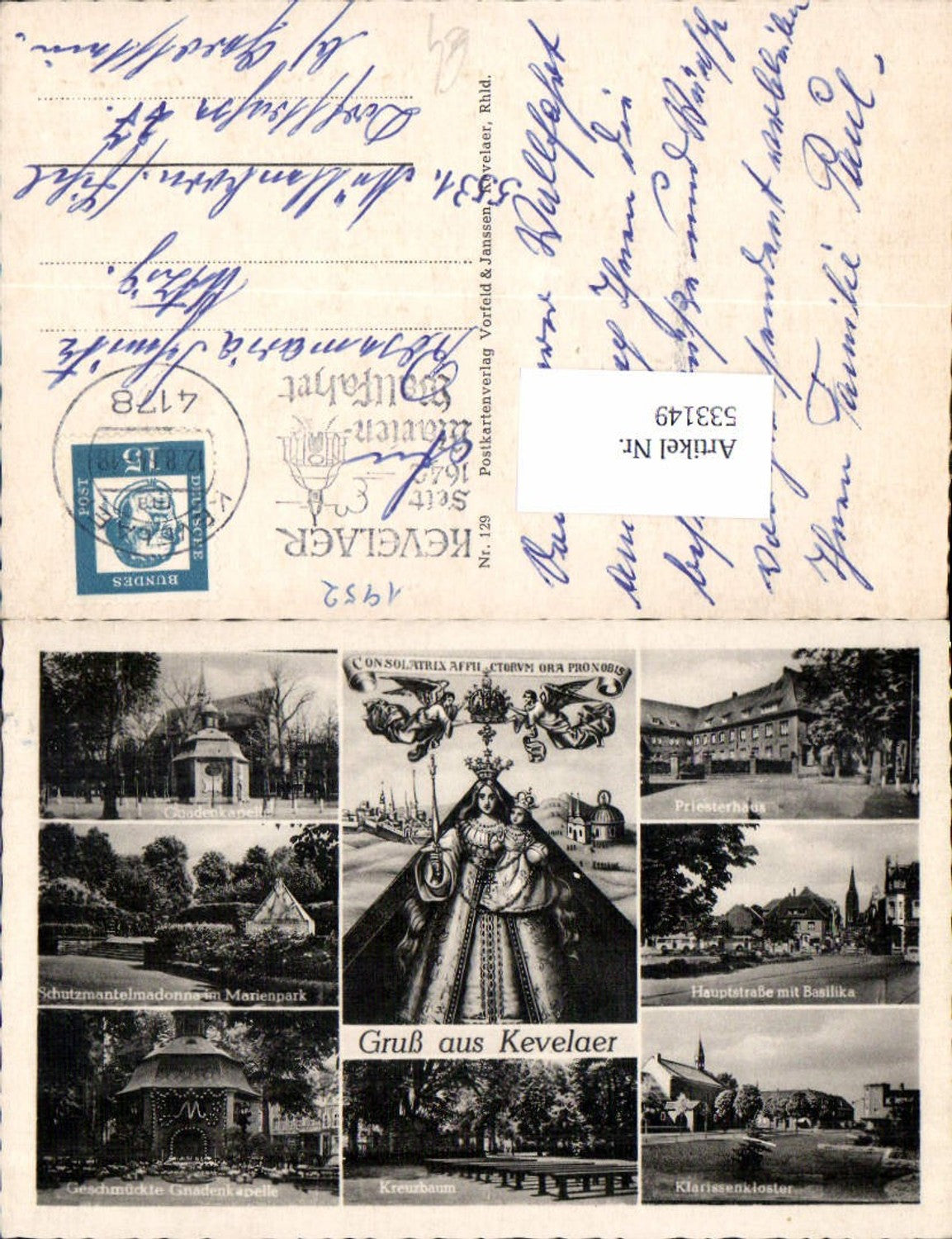 533149,Kevelaer am Niederrhein Gnadenbild