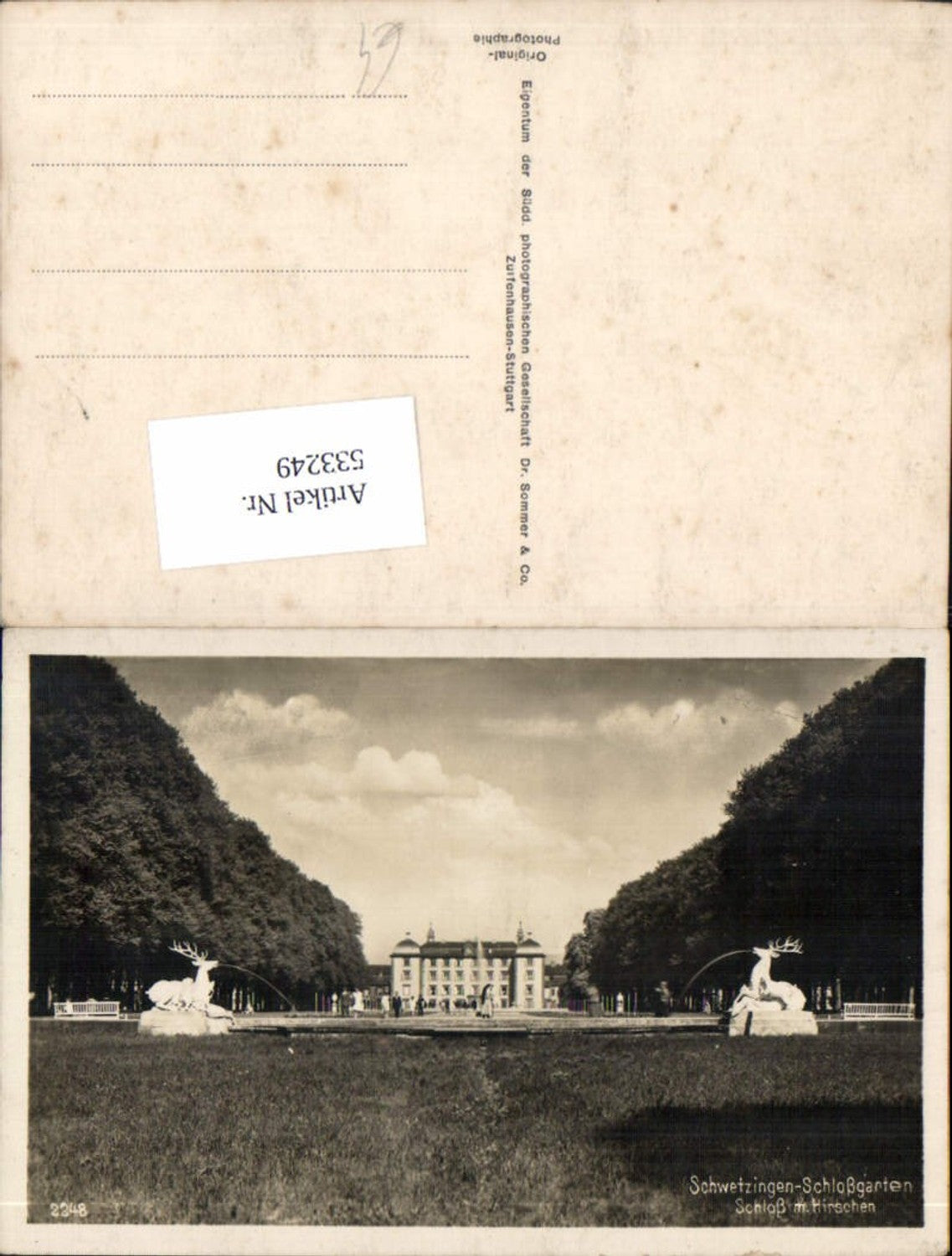 533249,Foto-AK Schwetzingen am Neckar Schlosspark