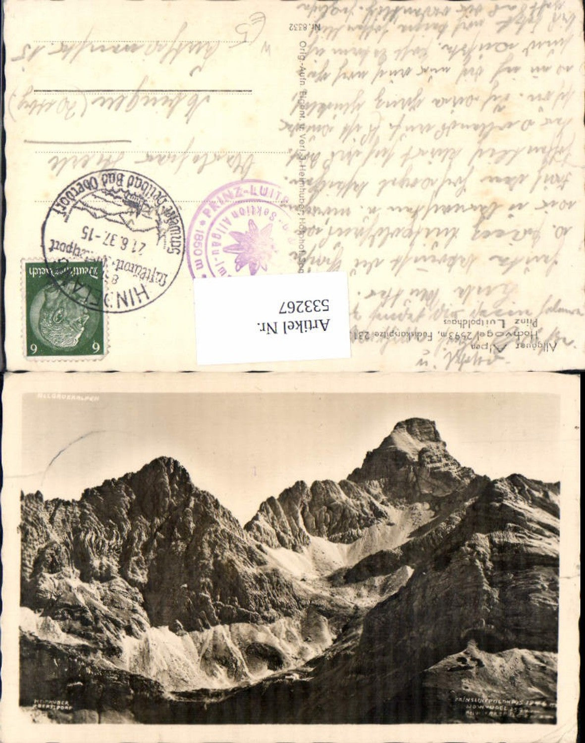 533267, Allgäueralpen, Hochvogel, Fuchskarspitze Hindelang