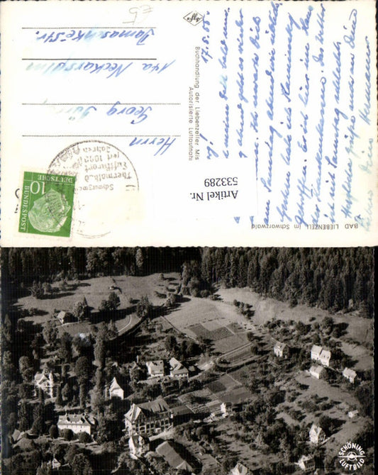 533289, Aerial view of Bad Liebenzell in the Black Forest,