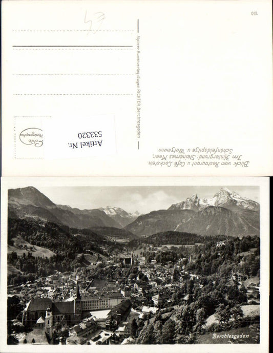 533320, Berchtesgaden, Steinernes Meer, Schönfeldspitze, alpiner Kunstverlag Eugen Richter