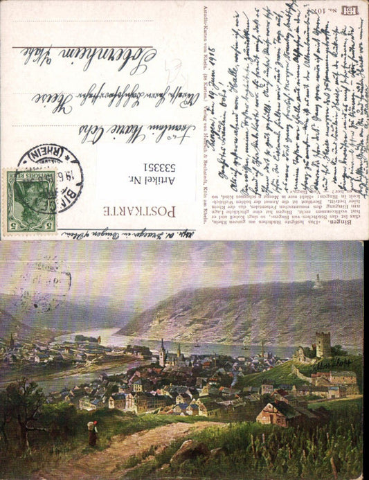 533351, Künstler AK, Bingen, Schloss Klopp