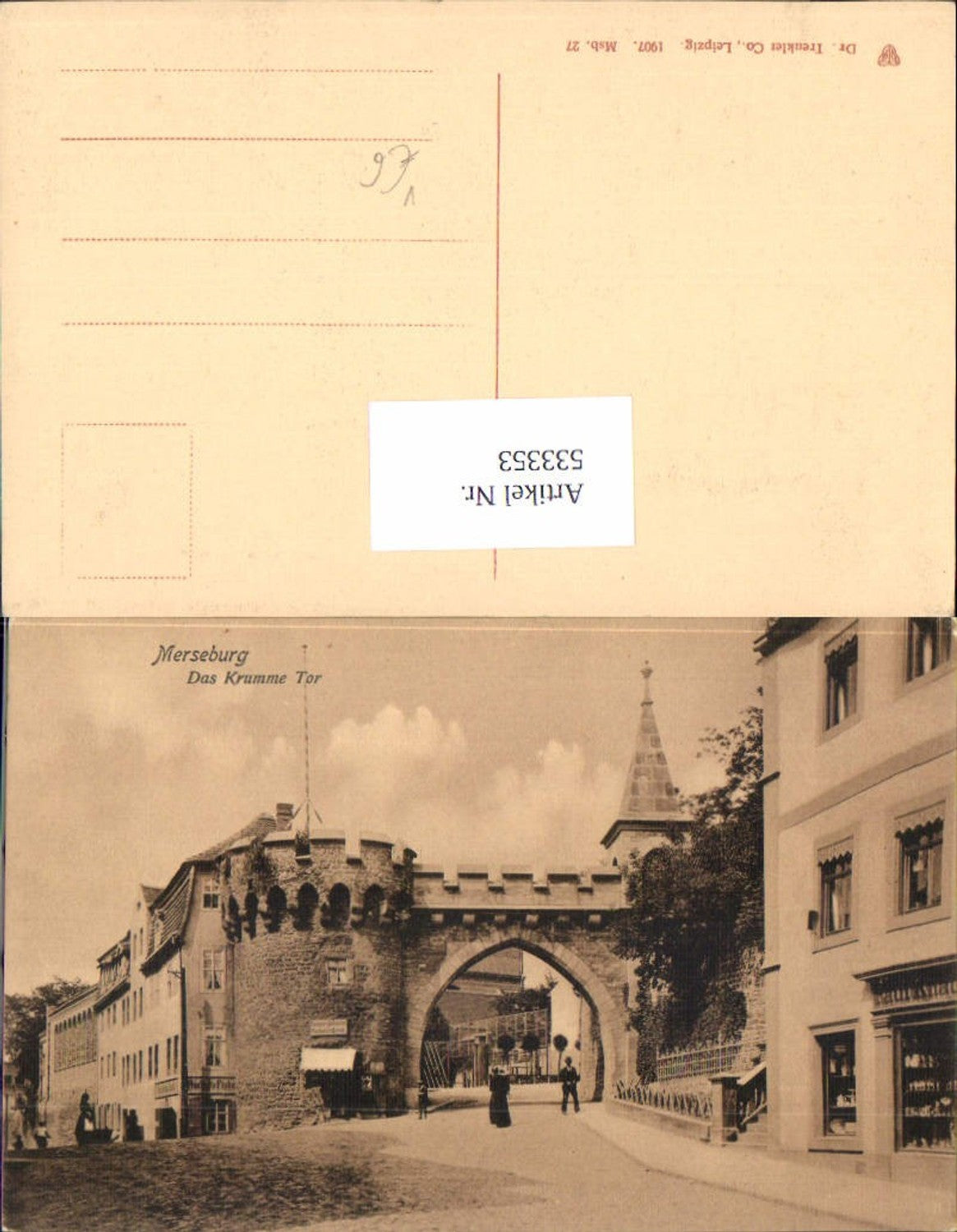 533353, Merseburg, Das Krumme Tor, Dr. Trenkler co., Leiptzig