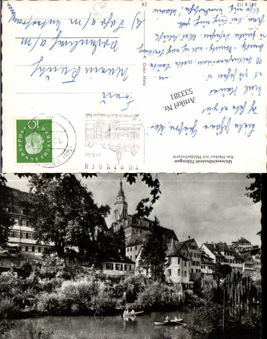 533381, Universitätsstadt Tübingen Am Neckar mit Hölderlinturm