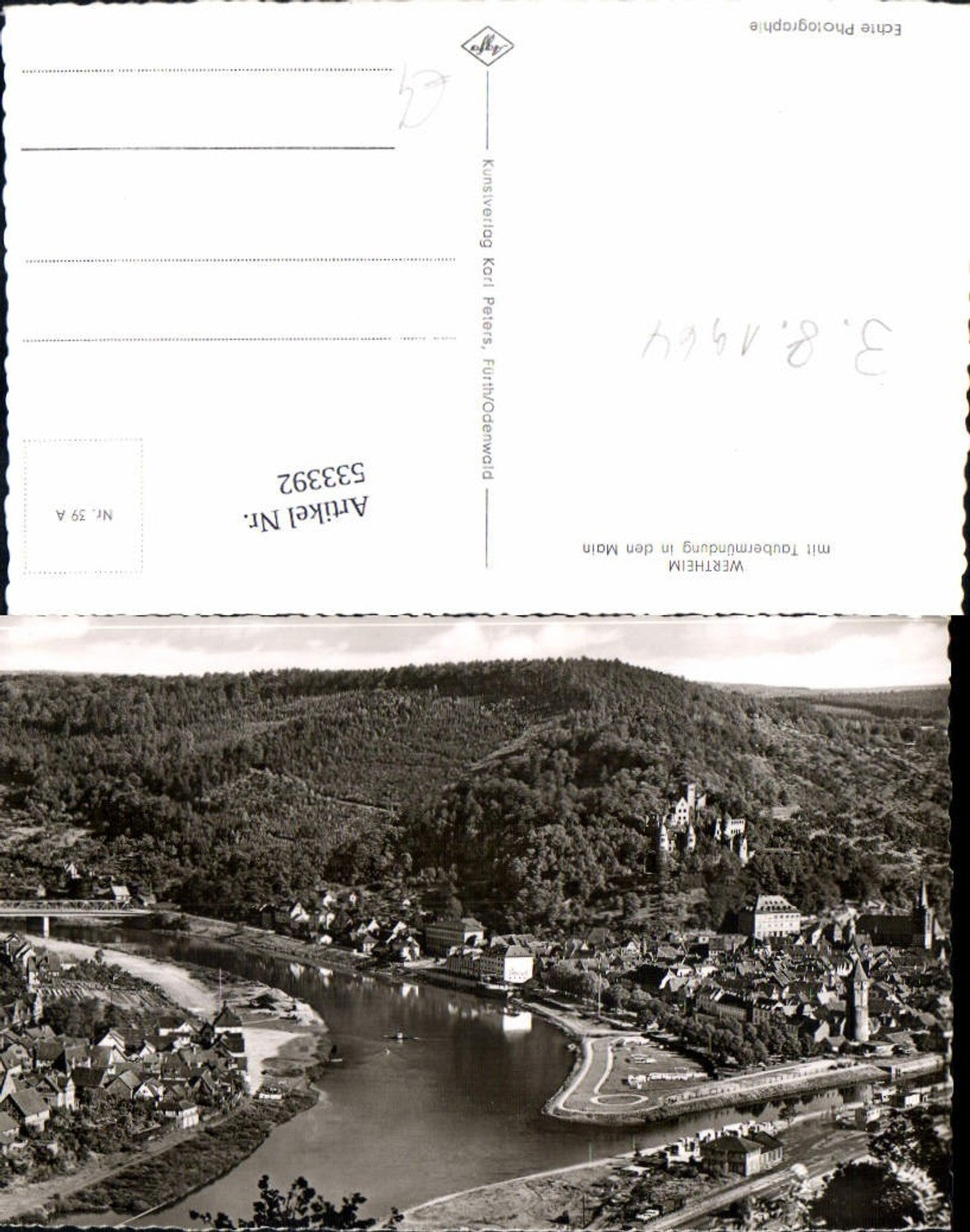 533392, Wertheim mit Taubermündung in den Main