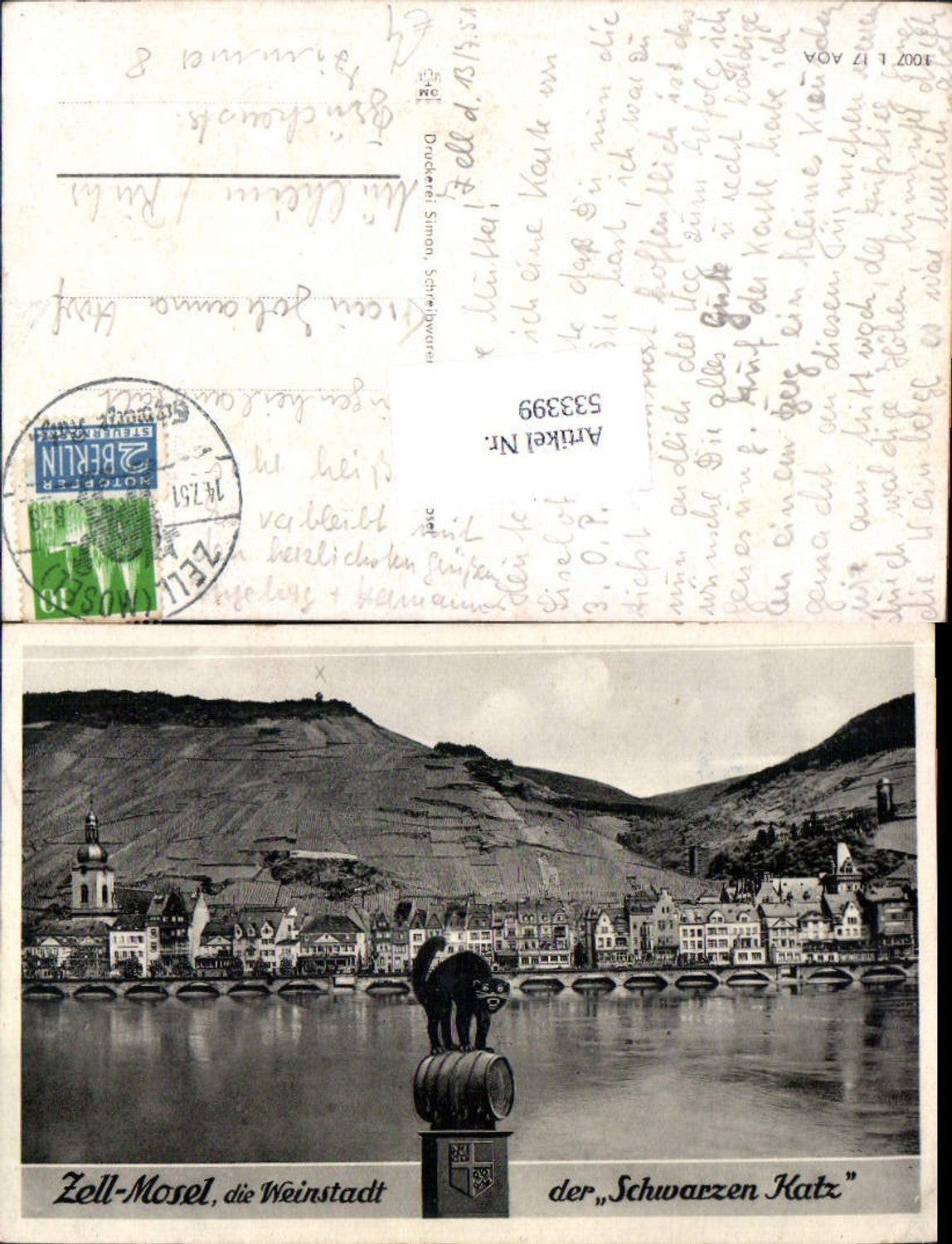533399, Zell Mosel die Weinstadt der schwarzen Katze