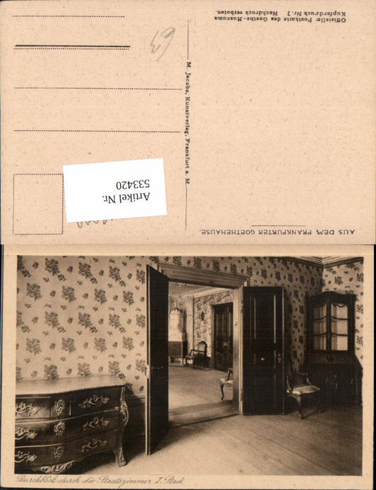 533420,Frankfurt Main Frankfurter Goetheaus, Staatszimmer 1. Stock