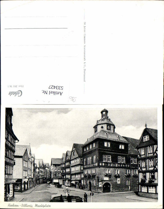 533427, Herborn – Dillkreis, Marktplatz, Brunnen